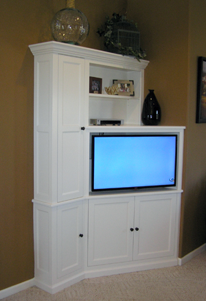 corner angled tv cabinet